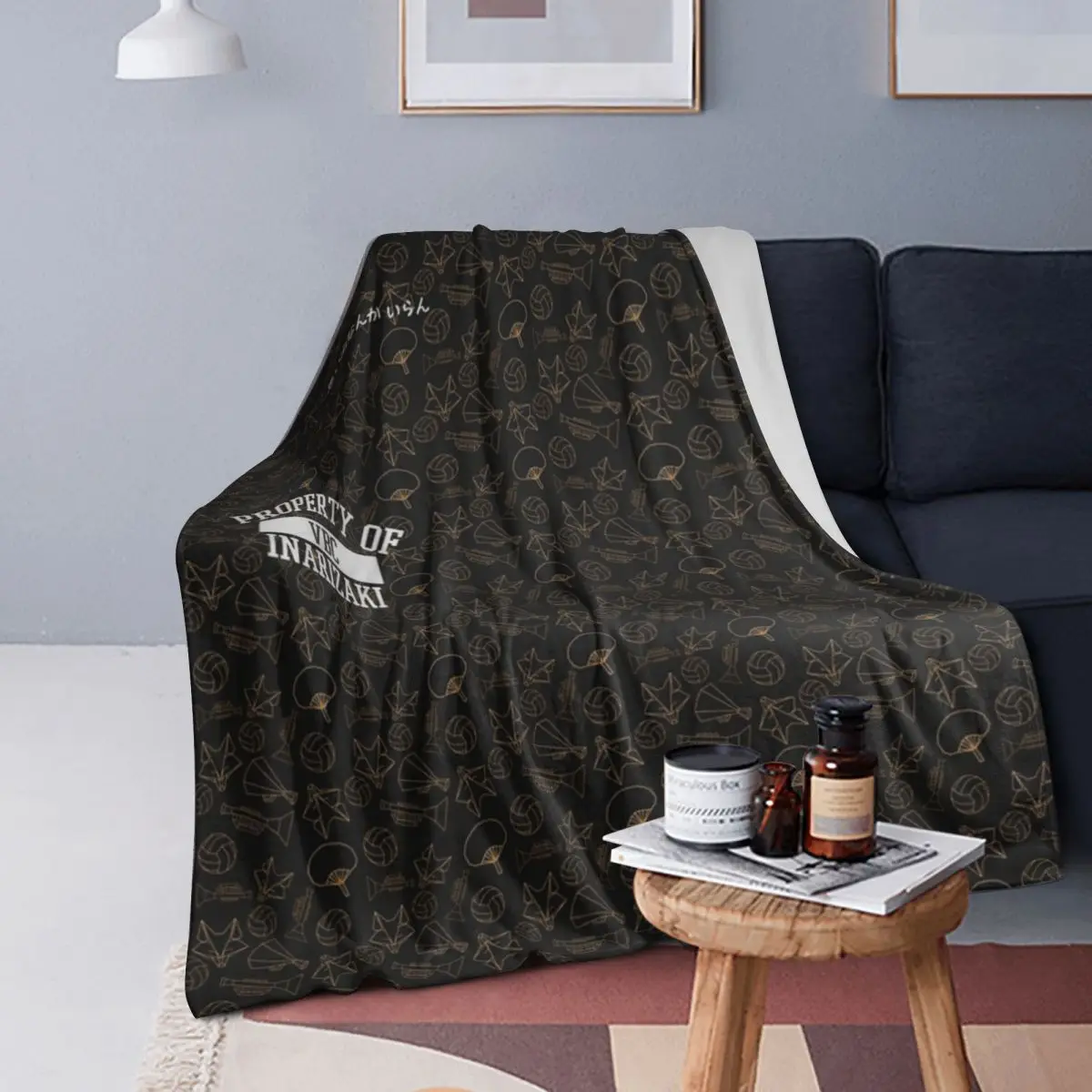 

Одеяла с узором Inarizaki, мягкое теплое фланелевое одеяло для кровати, гостиной, пикника, путешествий, домашнего дивана