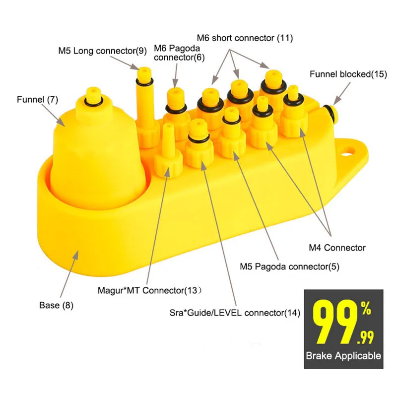 Universal Bicycle Hydraulic Disc Brake Oil Bleed kit For Shimano Magura Hope Sram Avid Mula Hayes Bike Brake Repair Tools