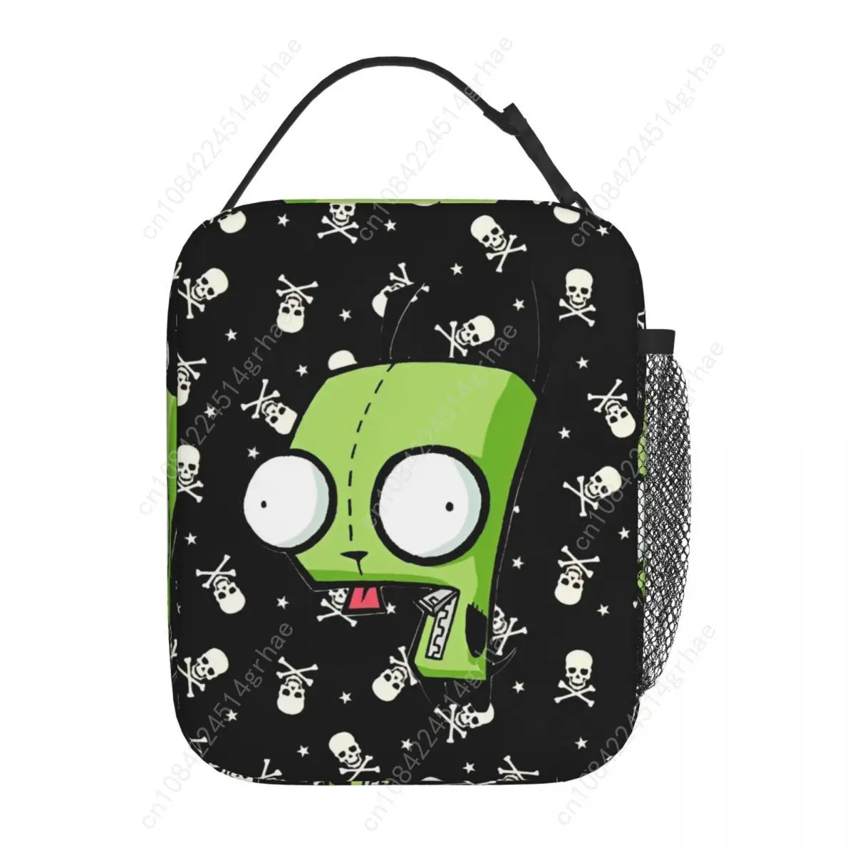 Invadered Anime Cartoon Z-Zim Thermal Insulated Lunch Bags for School Reusable Food Container Bags Cooler Thermal Lunch Boxes