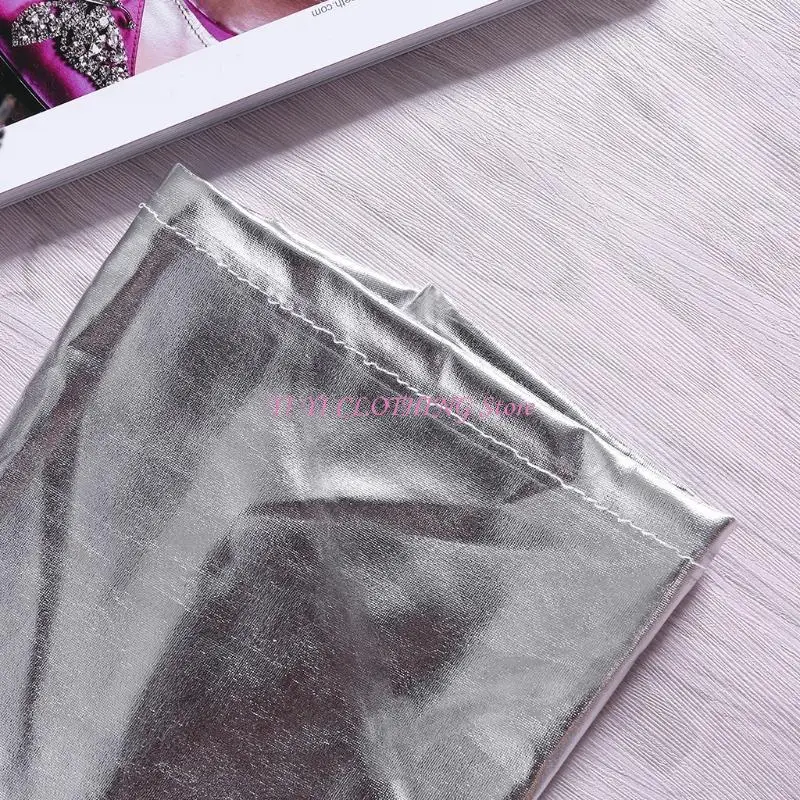 N5KF Womens على الجوارب ركبة فو سراويل جلدية غير رسمية طويلة الزوايا الجوارب السفلية