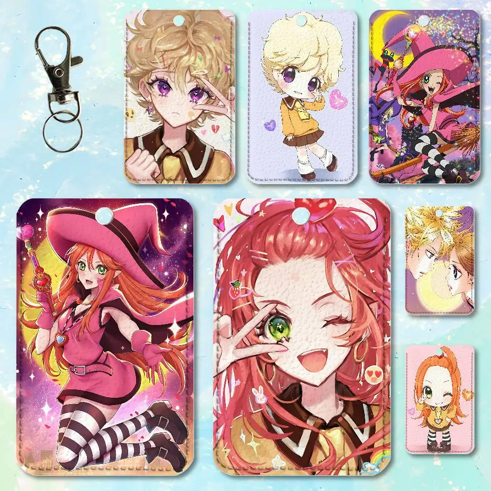 

Manga S-Sugar S-Sugar Rune Cute Cartoon Card Keychain Anime Fashion Pendant Bag ID Door Card Case Bus Card