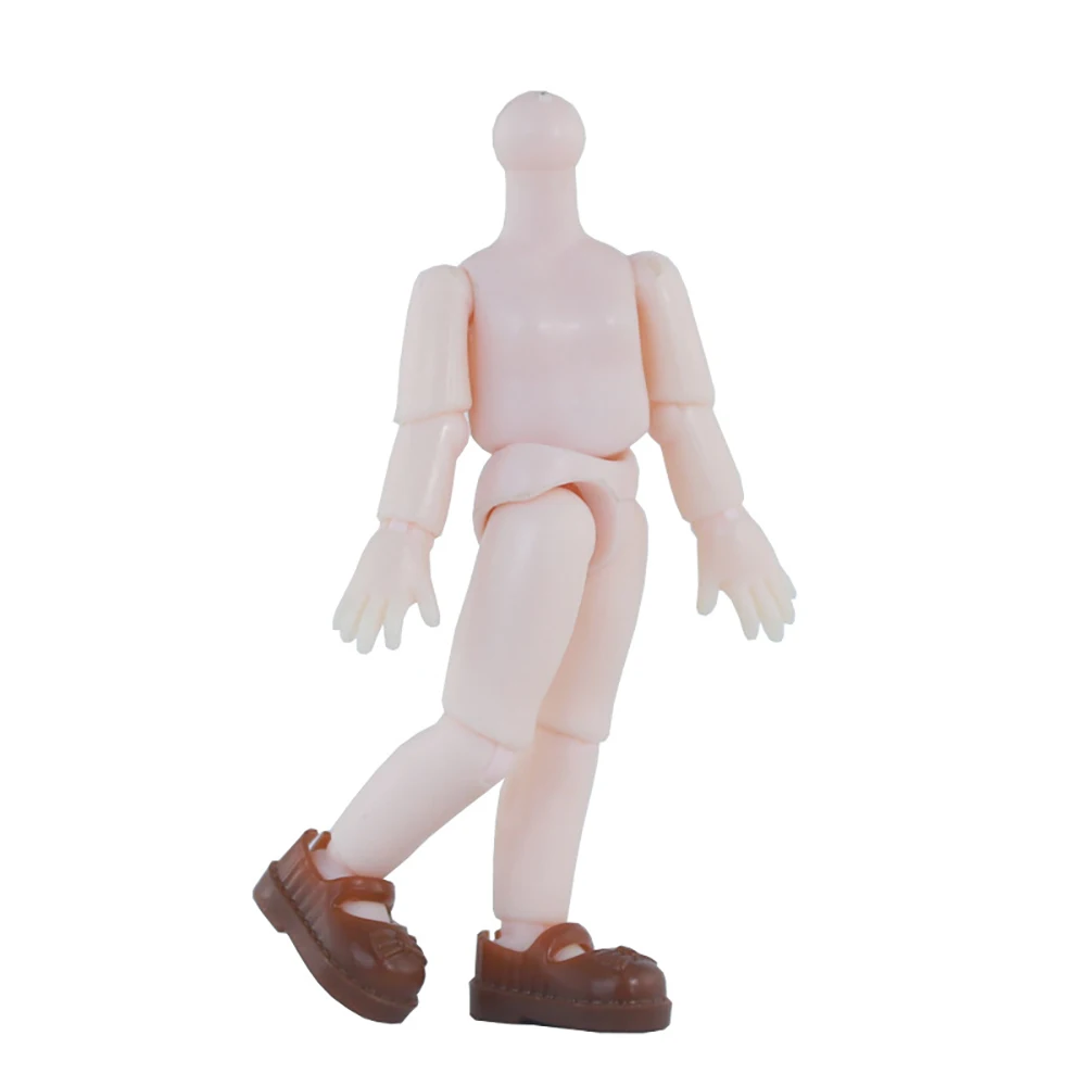 11cm ob11 boneca corpo articulado pequena boneca diy branco nu corpo para 1/12 bjd boneca brinquedo menina presentes maquiagem