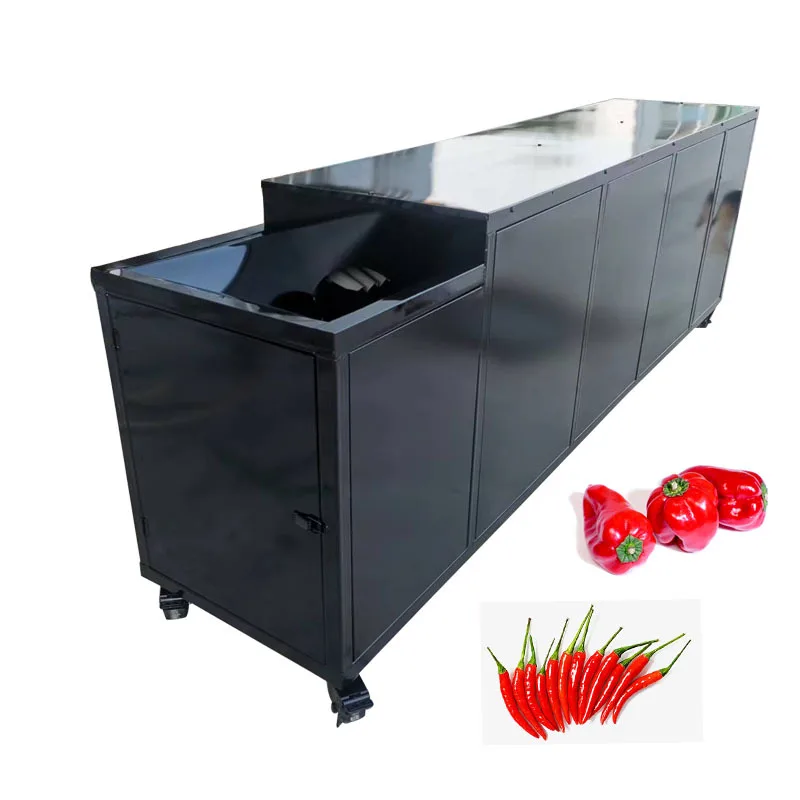 Chile de acero inoxidable completamente automático, eliminación de tallos de chile seco, chile pequeño, chile picante, chile de anís