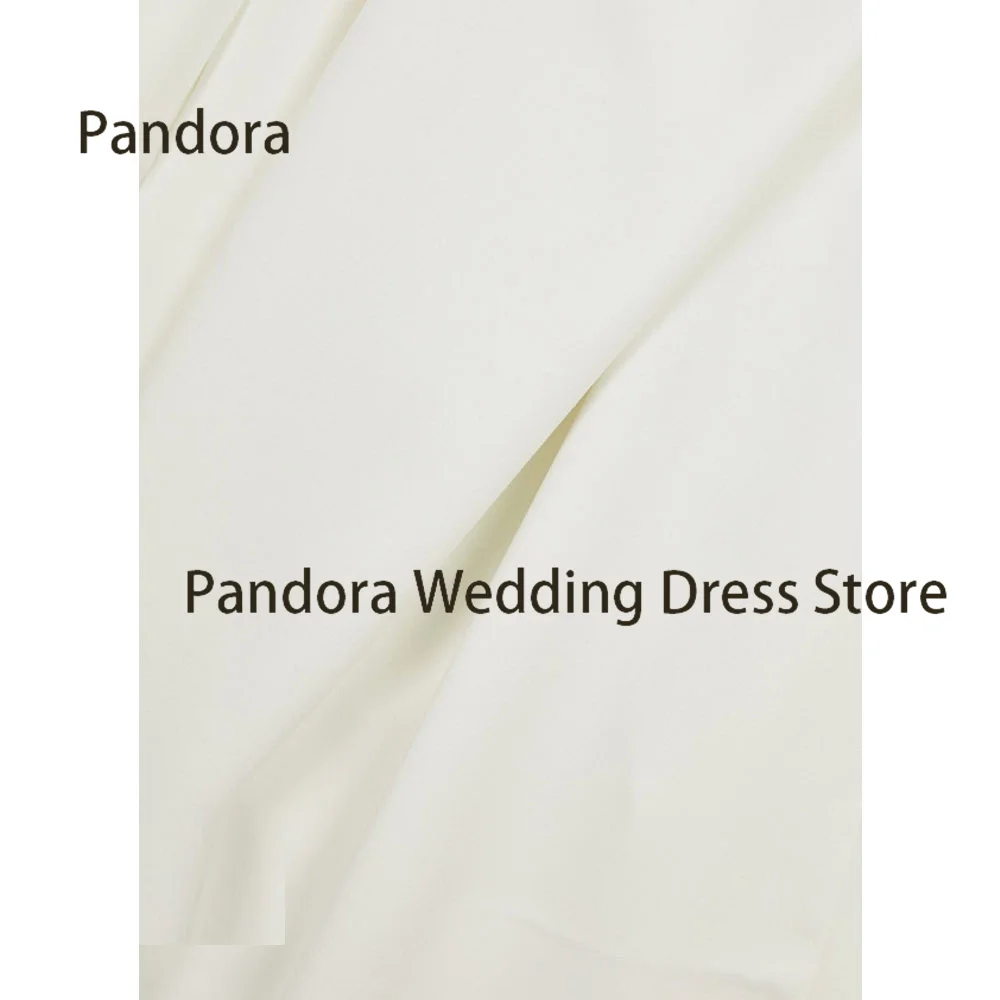 Pandora White off-the-shoulder ball party gown Full sleeve floor-length pleated women\'s birthday wedding formal evening dress