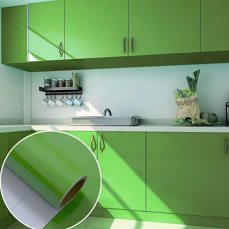 

Виниловые самоклеящиеся обои в рулонах из ПВХ, маслостойкие наклейки для кухни и ванной, водонепроницаемые, термостойкие, декоративные наклейки на стену