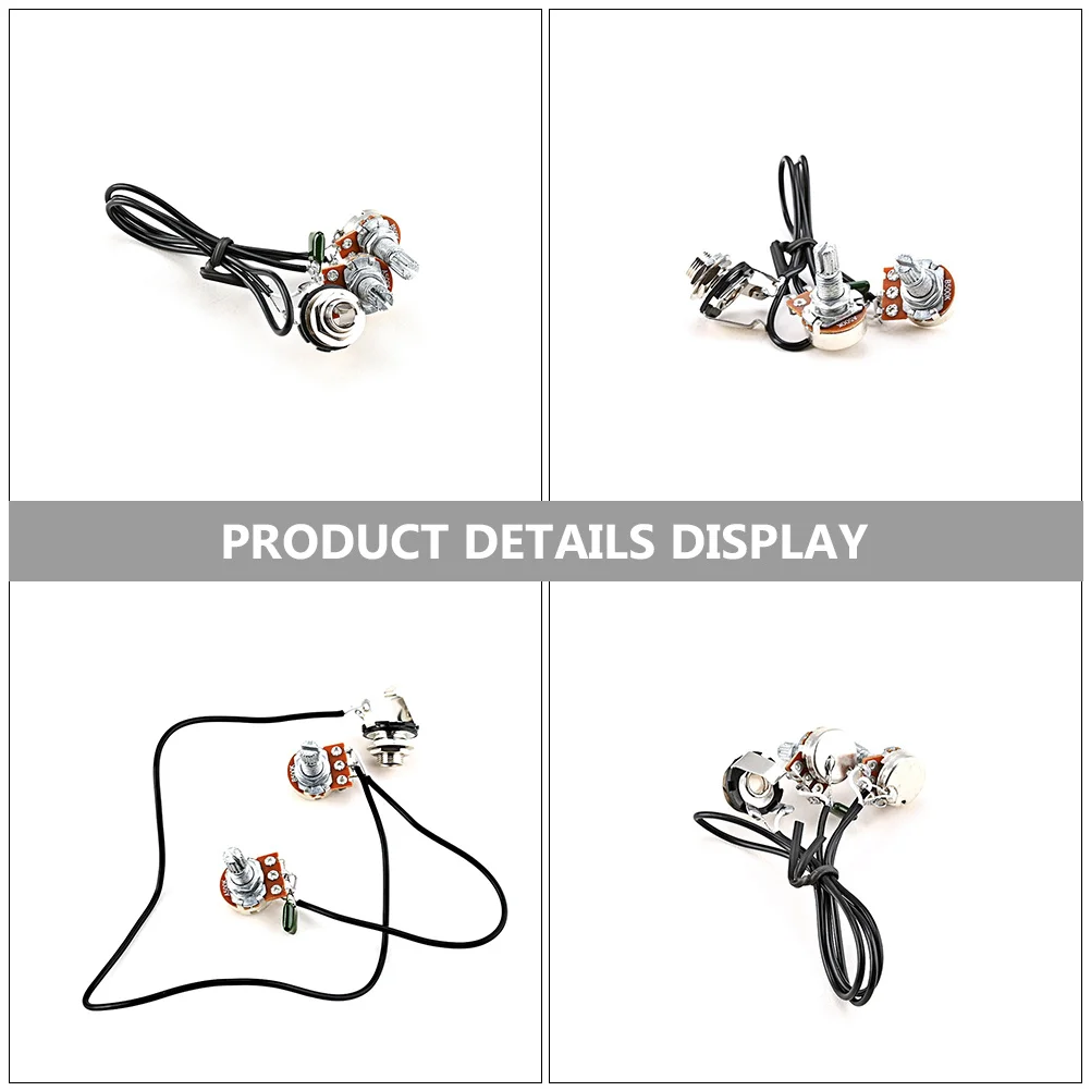 

1Set Exquisite Craftsmanship Guitar Potentiometer Harness Metal Plastic Practical Durable Unique Design Electric Guitar Supplies