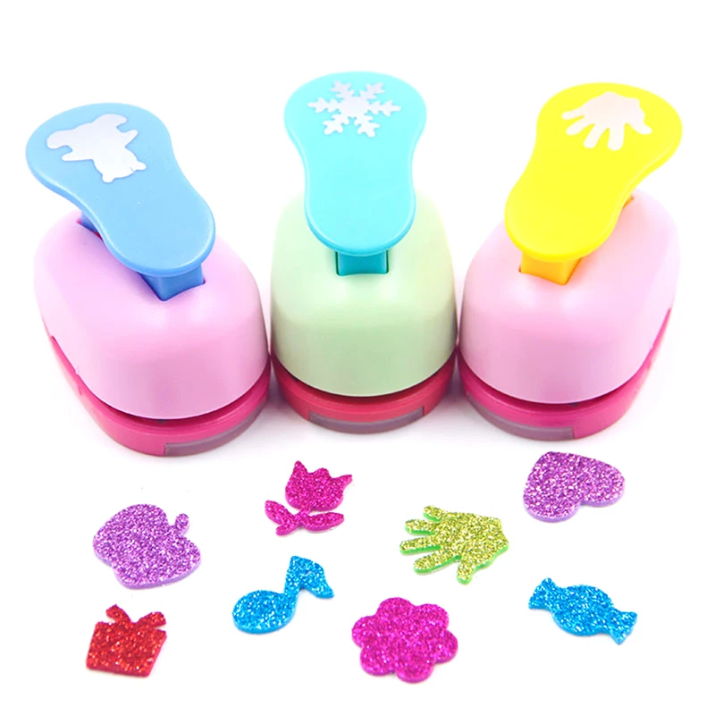 1 Stuk Bloem Papier Gesneden Schuim Maker Puncher Scrapbooking Arbeidsbesparing Voor Kind Gat Stempel Embossing Diy Handgemaakt