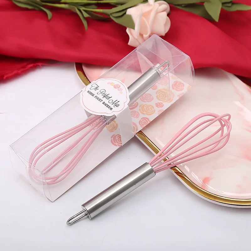 Pink Kitchen Whisk, Bridal Shower Party Favors, The Perfect Mix, Wedding Gift, New, 12Pcs