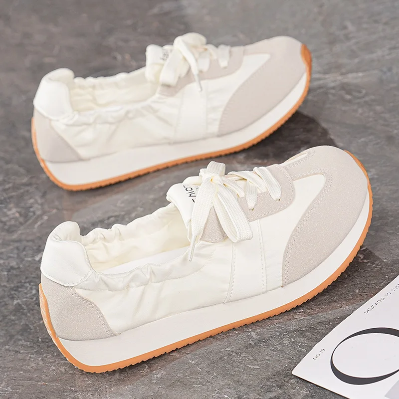 New Women's Loafers Summer Breathable Comfortable Flat Casual Shoes High Quality Designer Womens Soft Sole Vulcanized Shoes 2025