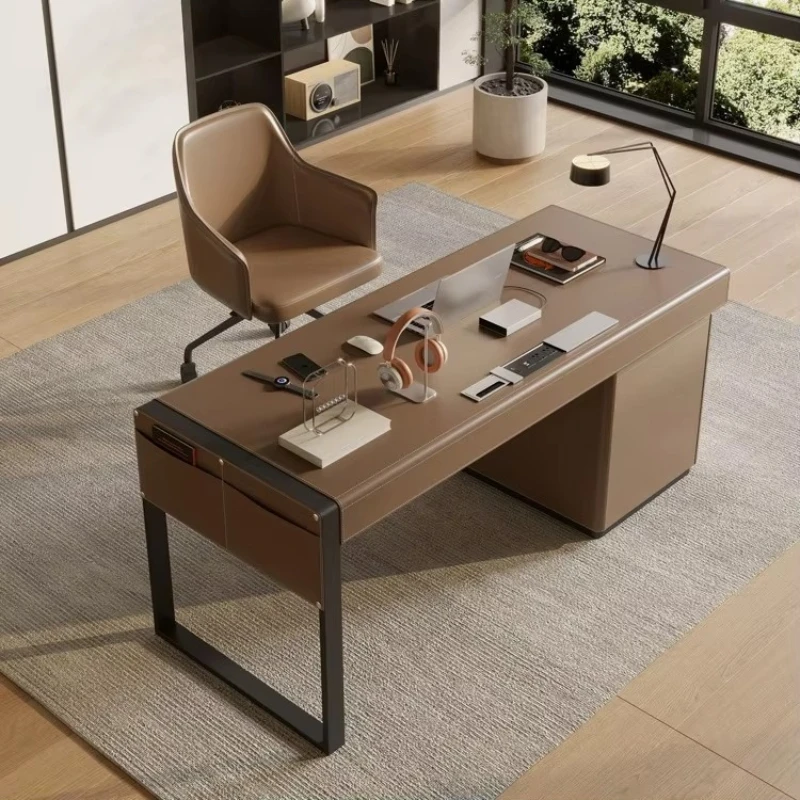 

Luxury high-end simple modern home, bedroom computer desk, study writing with desk feeling