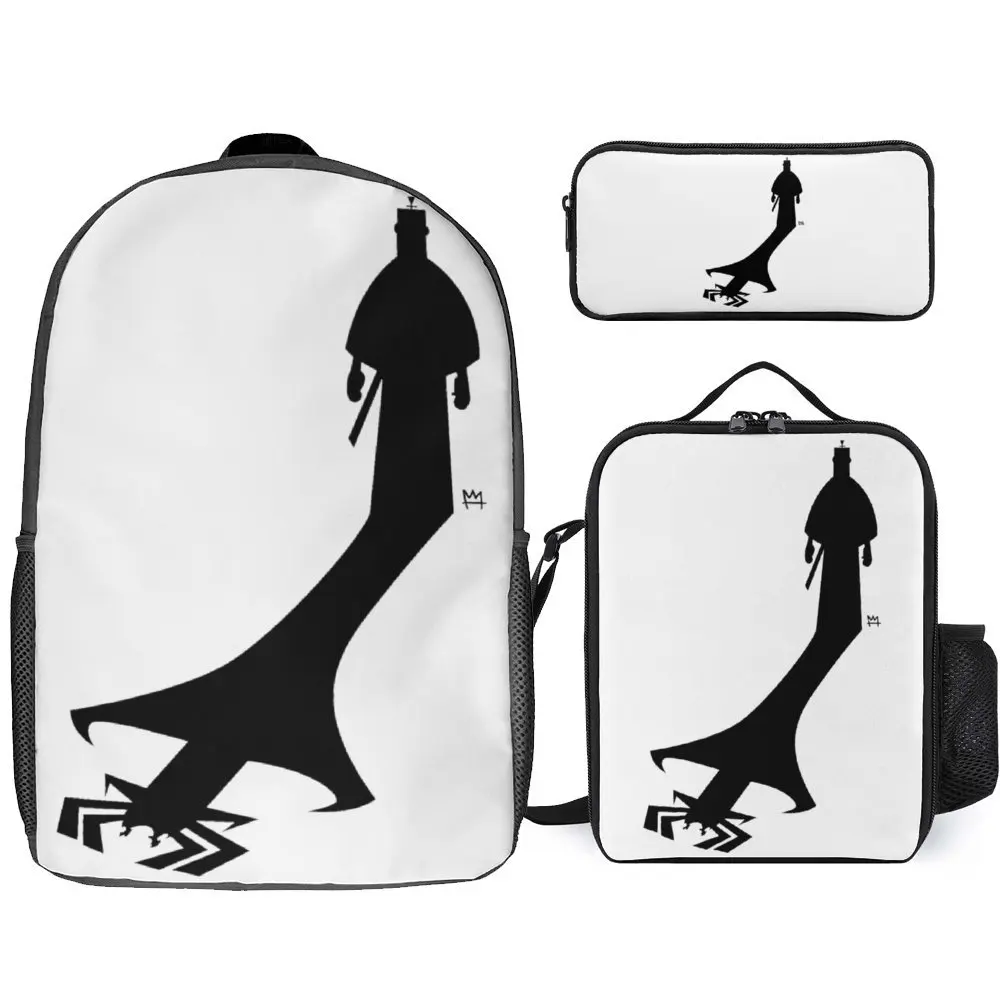 

Vintage Samurai Retro Japanese Gaming 2077 Art Game 15 3 in 1 Set 17 Inch Backpack Lunch Bag Pen Bag Firm Field Pack Cosy Summe