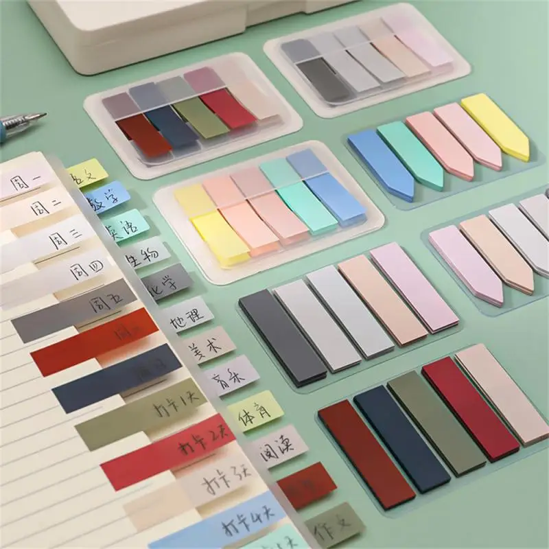 15 Types Color Self Adhesive Memo Pad Sticky Notes Bookmark Point It Marker Memo Sticker Paper Office School Supplies