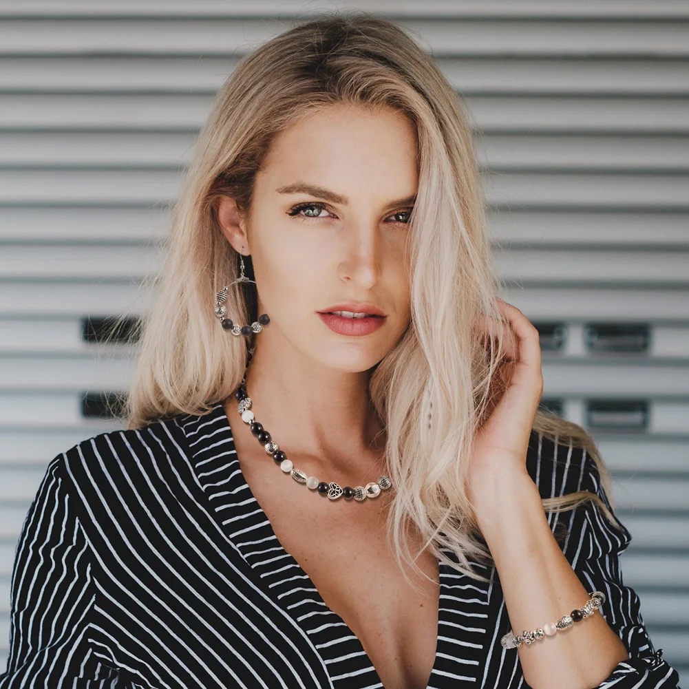 130pcs Antique Silver Color Tibetan Style Alloy Bead Loose Beads for Bracelet Necklace Earrings Handmade Jewelry Making Supplies