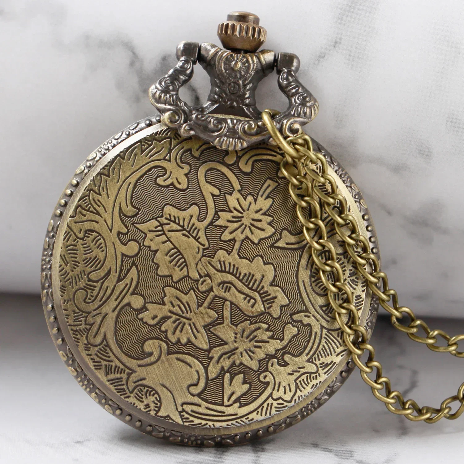 Retro Sichel Abzeichen Design Steampunk Taschenuhr Antik Vintage Quarz Kette Uhr Anhänger Schmuck Zeitmesser Geschenk für Frauen Männer