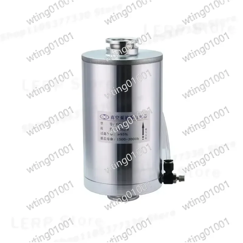 for GL-6 Rotary Vane Pump Oil Mist Filter KF25 Exhaust Trap Aluminum Alloy Housing Prevents Smoke Emission Efficient