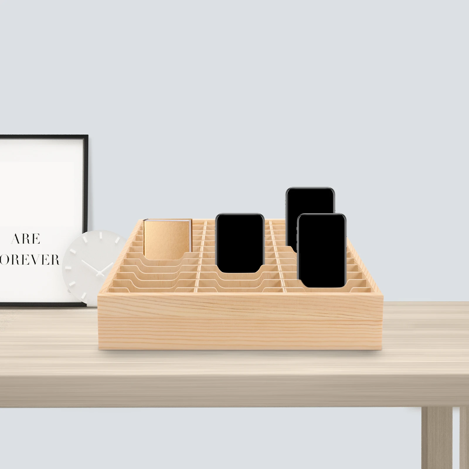 Mobile Phone Management Rack Table Cell Organizer Desktop Storage Multi-functional Pen/cell Holder Saver Temporary Display