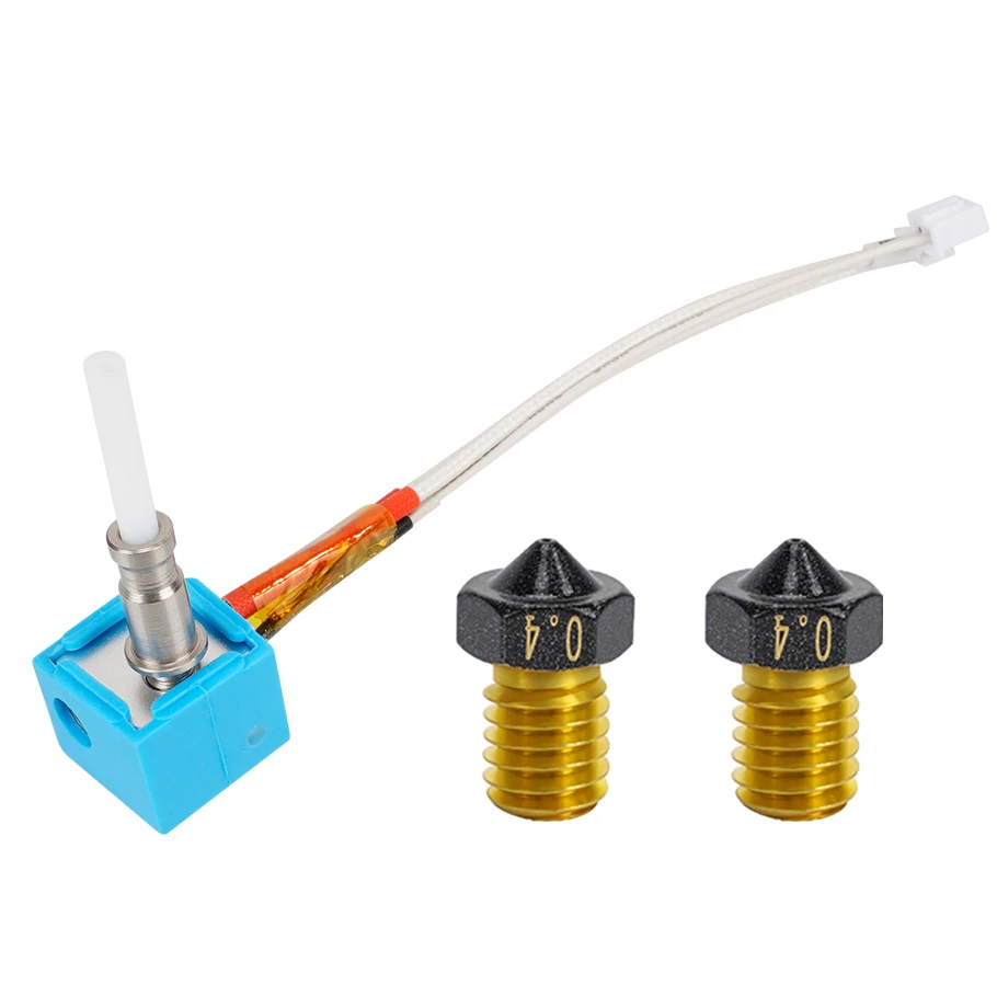 

24V 3D Printer Extruder Hotend V5 J Head Print Head + Extra 2x PTFE Coated V6 Nozzle 0.4mm 1.75mm ONLY for AC Kobra Printer