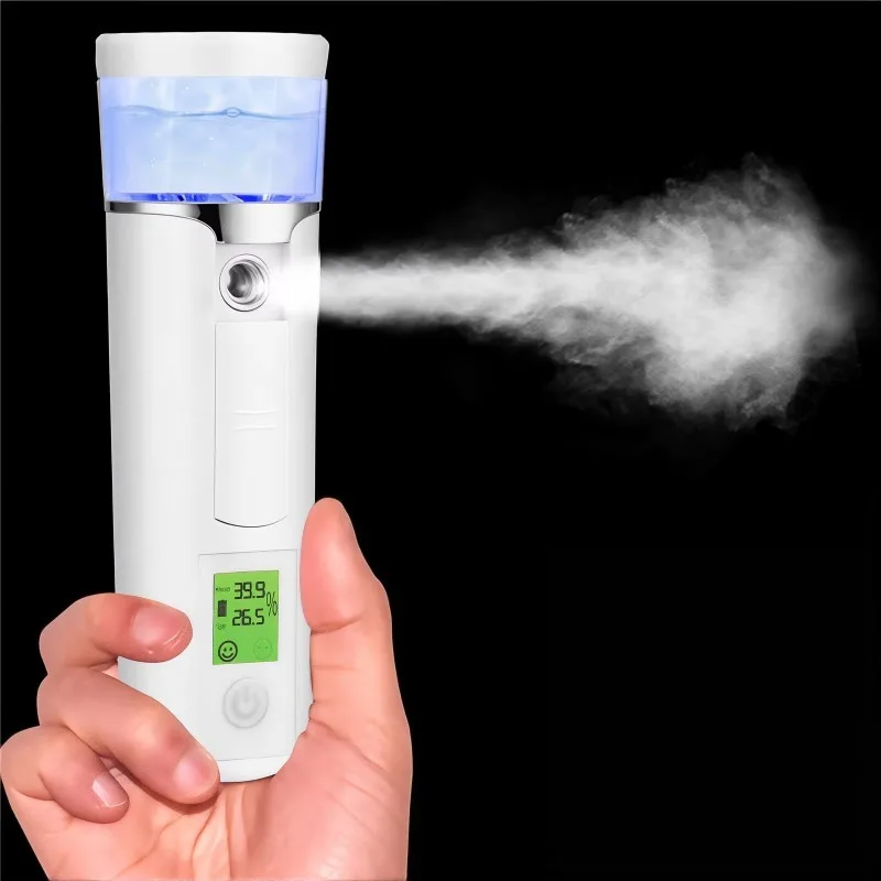 2 in 1 Portable Mini Facial Steamer Skin Test Nano Mister 25ml Spray Face Mist Sprayer Deep Hydrating Usb Nano Mist Sprayer