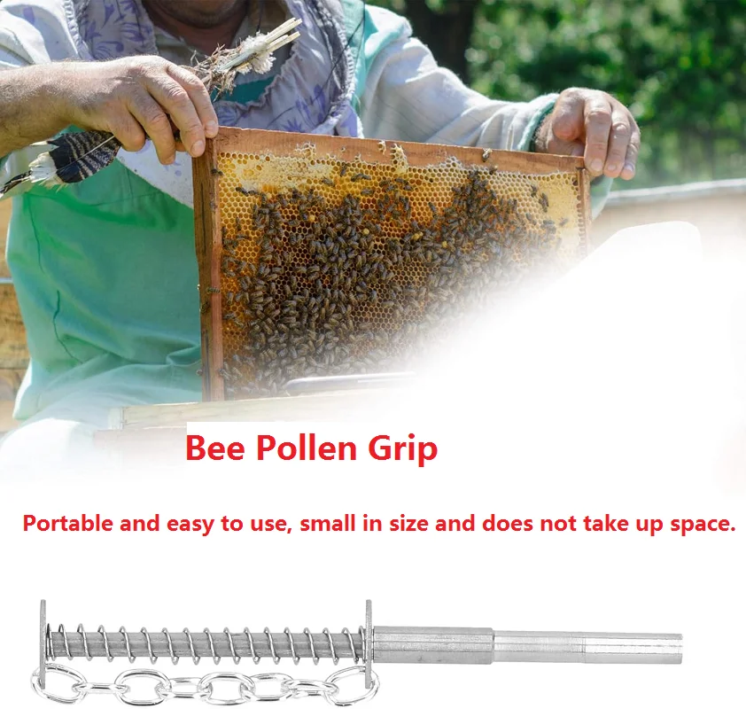 

5Pcs Bee Pollen Grip Sucking Collector Beekeeping Tools Stainless Steel Bee Pollen Collector Beekeeper Equipment Bee Accessories