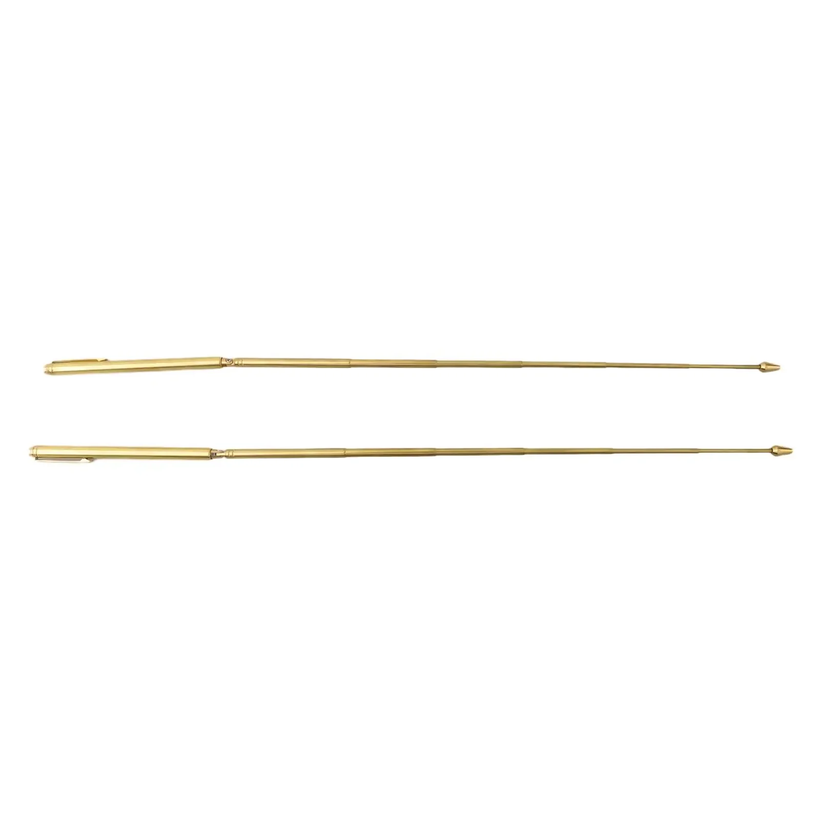 2Pcs 99.9% Pure Copper Metal Detector Rod Water Witching Portable Dragon Seeking Tool Dowsing Rod + Pendulum Pendant