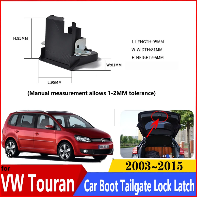 For VW Volkswagen Touran Accessories 2003~2015 2010 2012 2013 1T0827505H Car Rear Hatch Trunk Door Lock Actuator Car Accessories