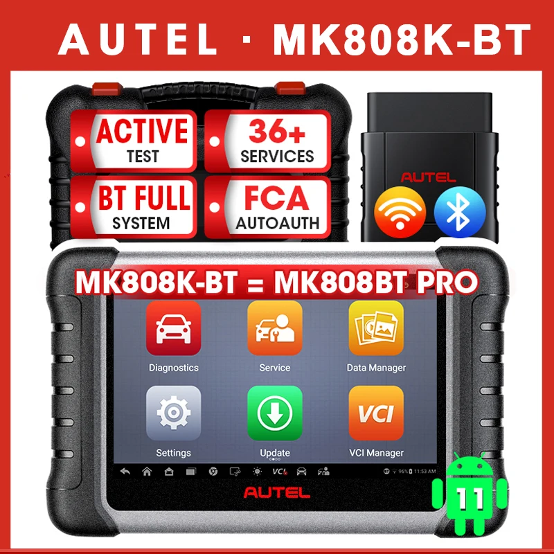 

Autel MaxiCOM MK808KBT PRO MK808K-BT Bluetooth OBD2 сканер автомобильные диагностические инструменты полная двунаправленная автоматическая диагностика PK MX808S