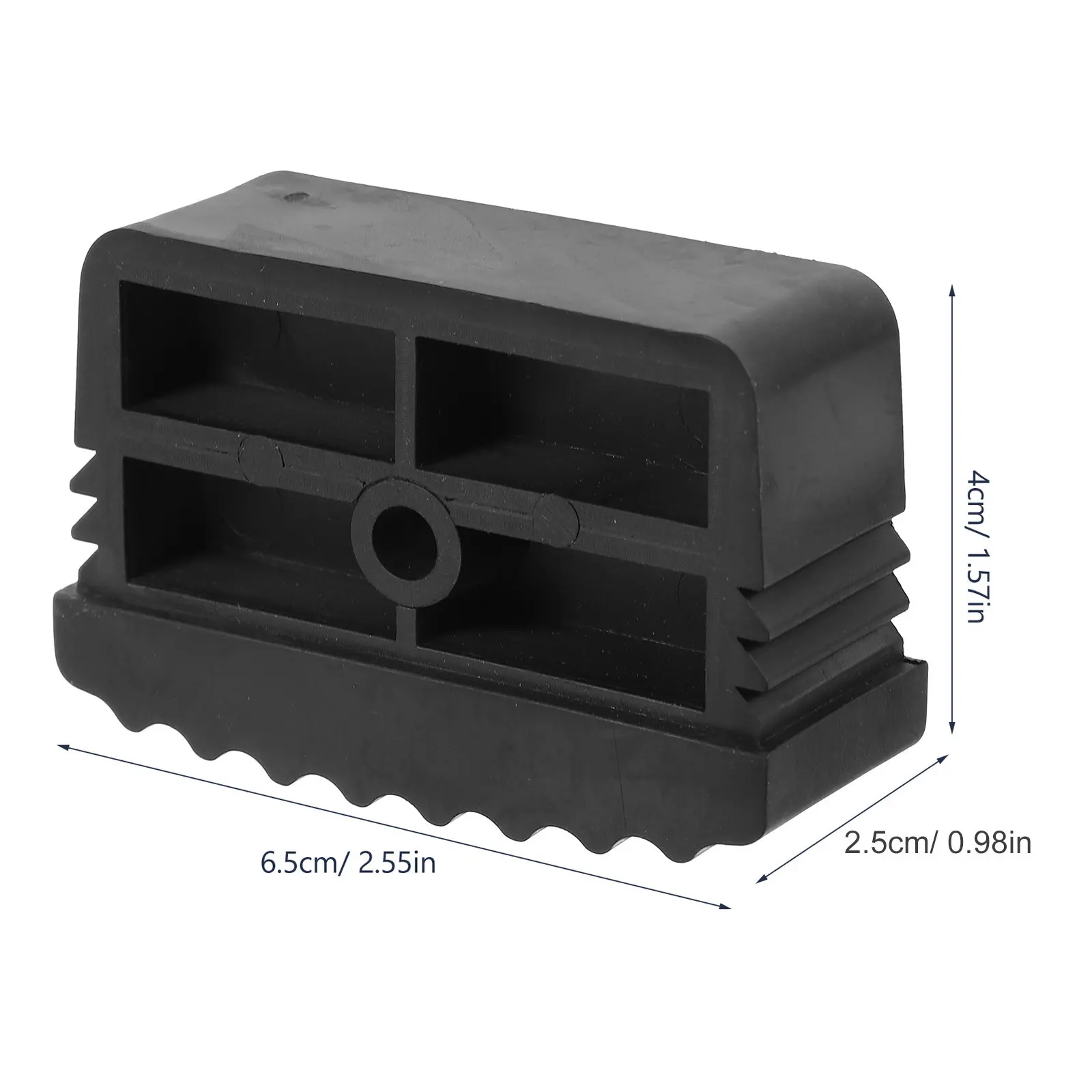Ladder Feet Rubber Pad Nonslip Protective Cover Replacement Foot Caps for Ladder Safety Stability Floor Protector