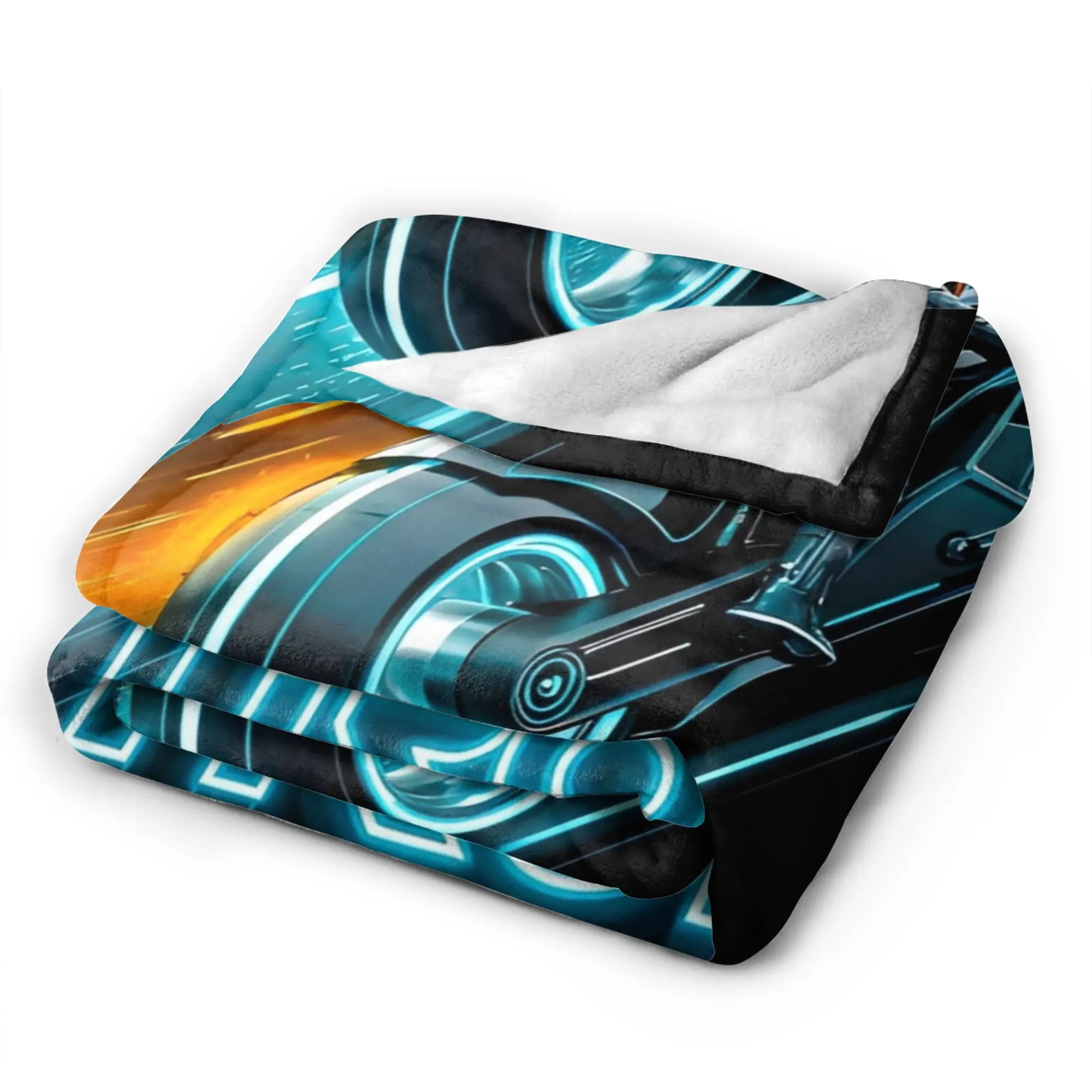 TRON Ares Lightcycle Dillinger Systems بطانية الصوف المطبوعة MCP فيلم متعدد الوظائف الدافئة رمي البطانيات للمفرش