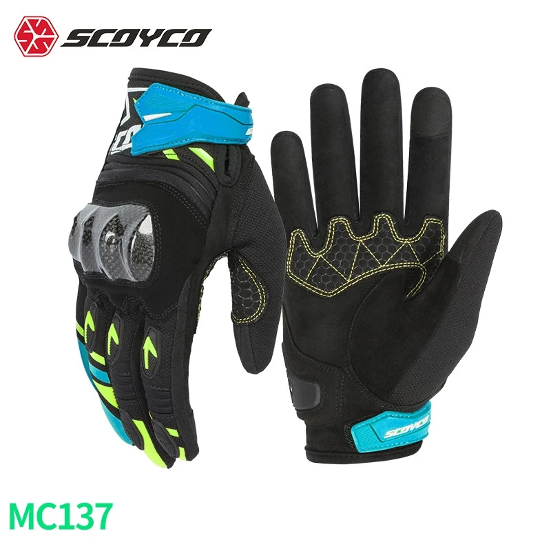 

SCOYCO MC137 Motorcycle Gloves Spring/Summer Cycling Rider Racing Guantes Moto Men Women Anti-fall Breathable Luvas Motocross