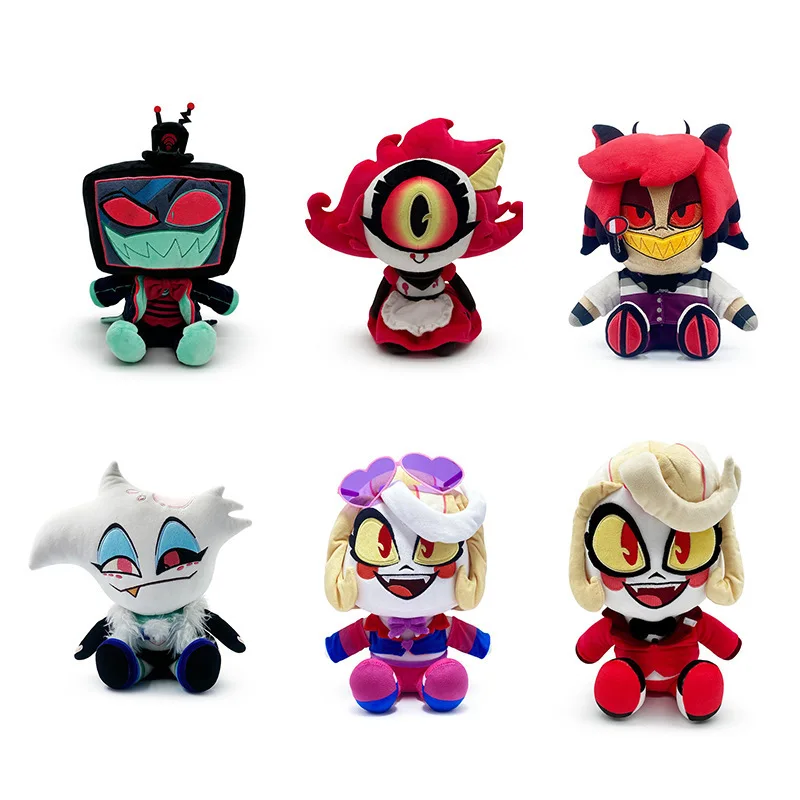 

Милая аниме-игра Niffty VOX, плюшевые игрушки, отель, злой босс, Аластор, ангел, мультяшная мягкая кукла, декор для комнаты, день рождения, праздник, рождественские подарки