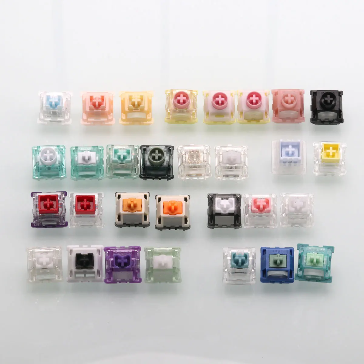 30pcs Mixed Magnetic Switches Sample Pack Multi-Brand Hall Effect Switch Collection for Gaming Magnetic Keyboard