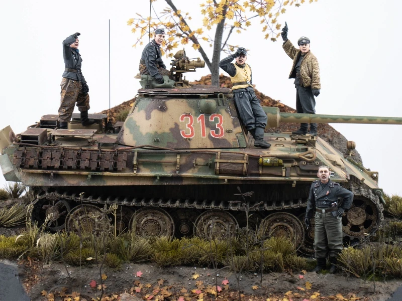 

Масштаб 1/35, литая под давлением фигурка из смолы, набор моделей немецкого танка времен Второй мировой войны, 5 фигурок (без танка), в разобранном и неокрашенном виде