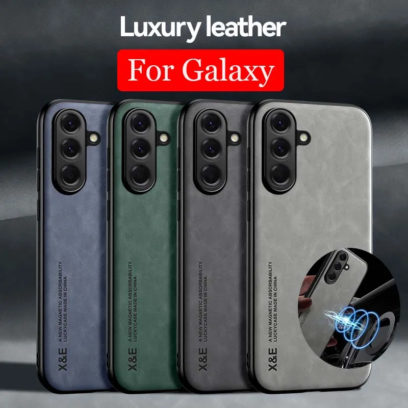 Image of Stoßfeste Hülle für Samsung Galaxy A57 A37 A17 A07 A26 A06 A56 A36 A16 A55 A35 A14 A15 Schutzhülle Magnetische Autohalterung Telefon