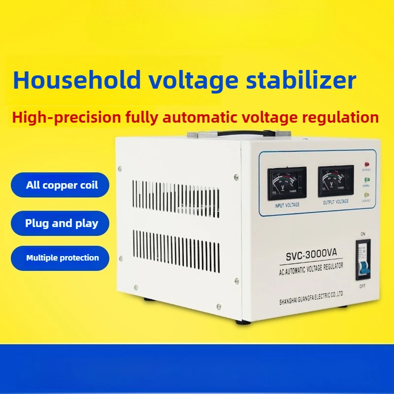 

Однофазный регулятор напряжения, автоматический, 220 В, мощный, бытовой, стабилизированный источник питания переменного тока, точность напряжения ± 3%