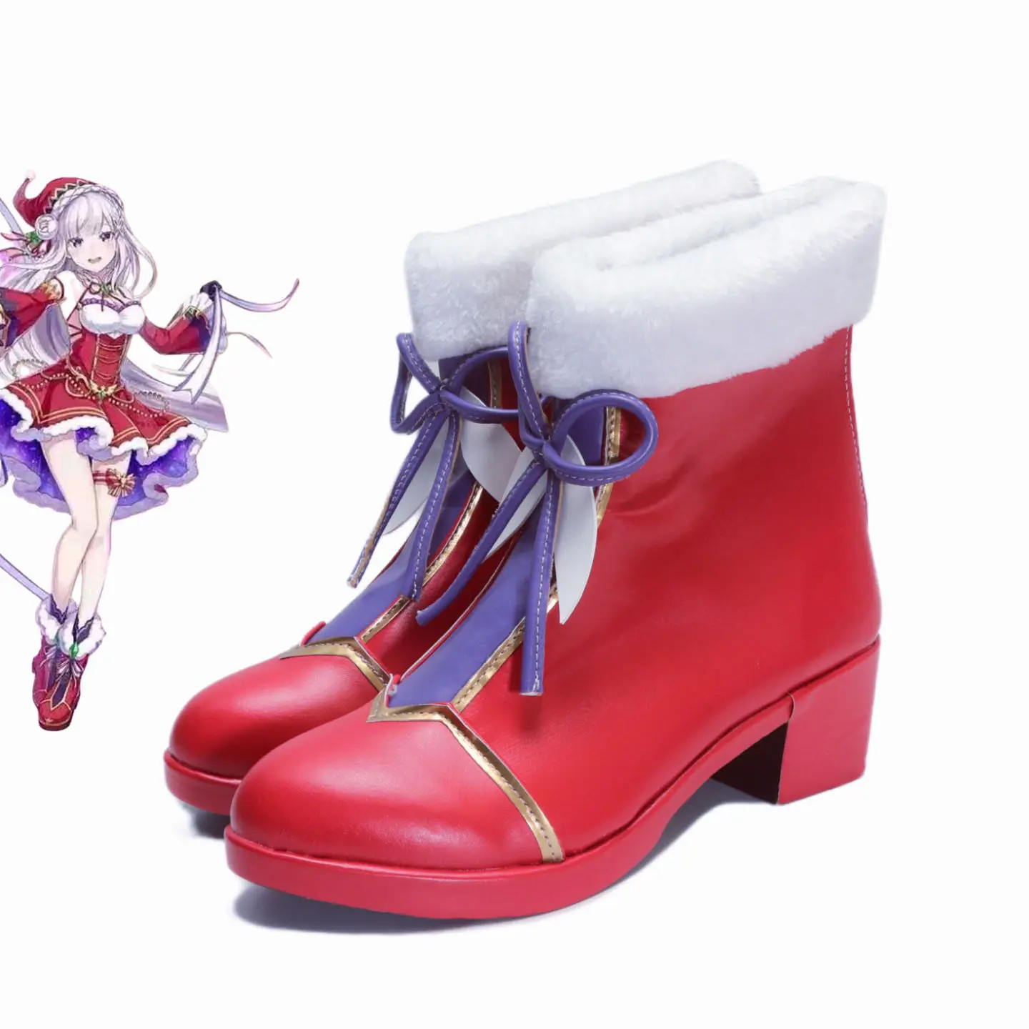 

Обувь для косплея Эмилии из аниме «Re:Zero. Жизнь в другом мире с нуля»