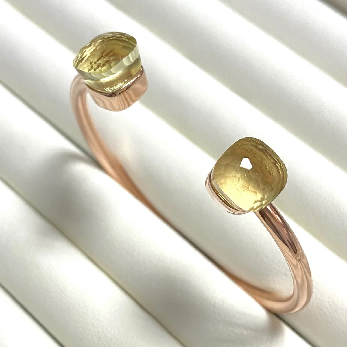 Bracelet Jonc en Cristal Classique Kayfany, Plaqué Or Rose, Multicolore 3