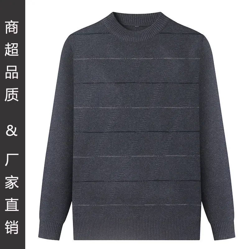 

Sweater Men Pullover Cotton Striped Knit Sweaters Male Autumn Winter Fashion Mens Sweaters Basic Boy Jumpers G11