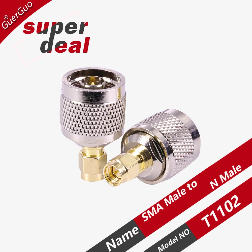 1PC RF Coaxial Adapter SMA Male Connector to RP SMA Female Adapter Copper Car Connector