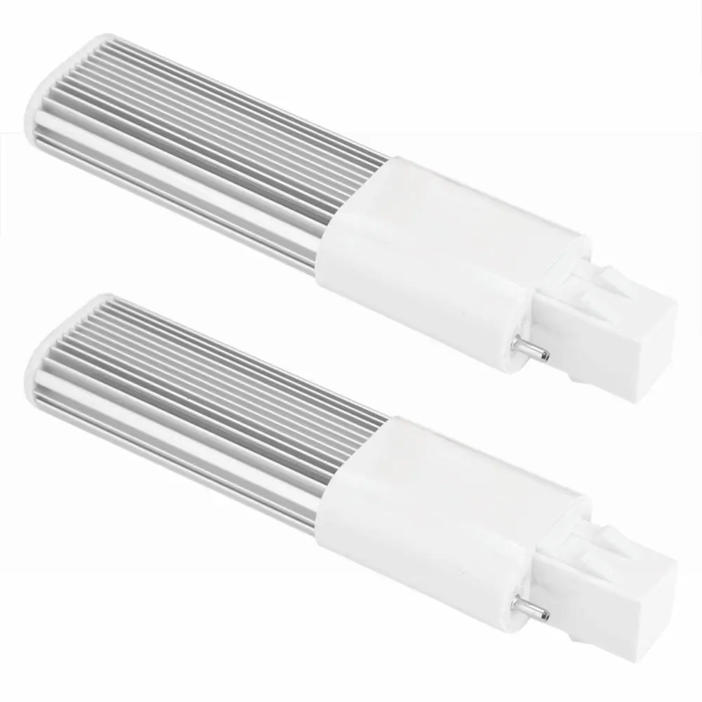 2 Pack Energy Saving G23/GX23 LED Bulb 4W AC 85-265V LED Tube Light 2-Pin 400LM LED Compact Lamp Indoor Lighting