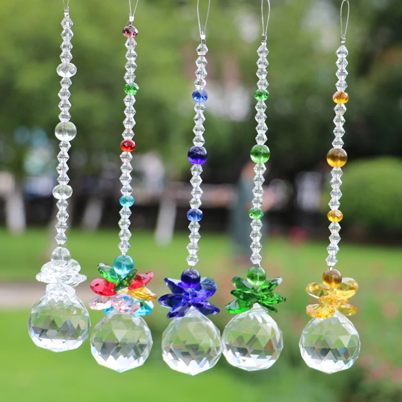 Crystal Ball Prisms Suncatcher Chandelier Part Pendant Glass Hanging Home Wedding Decor DIY Ornament Accessories