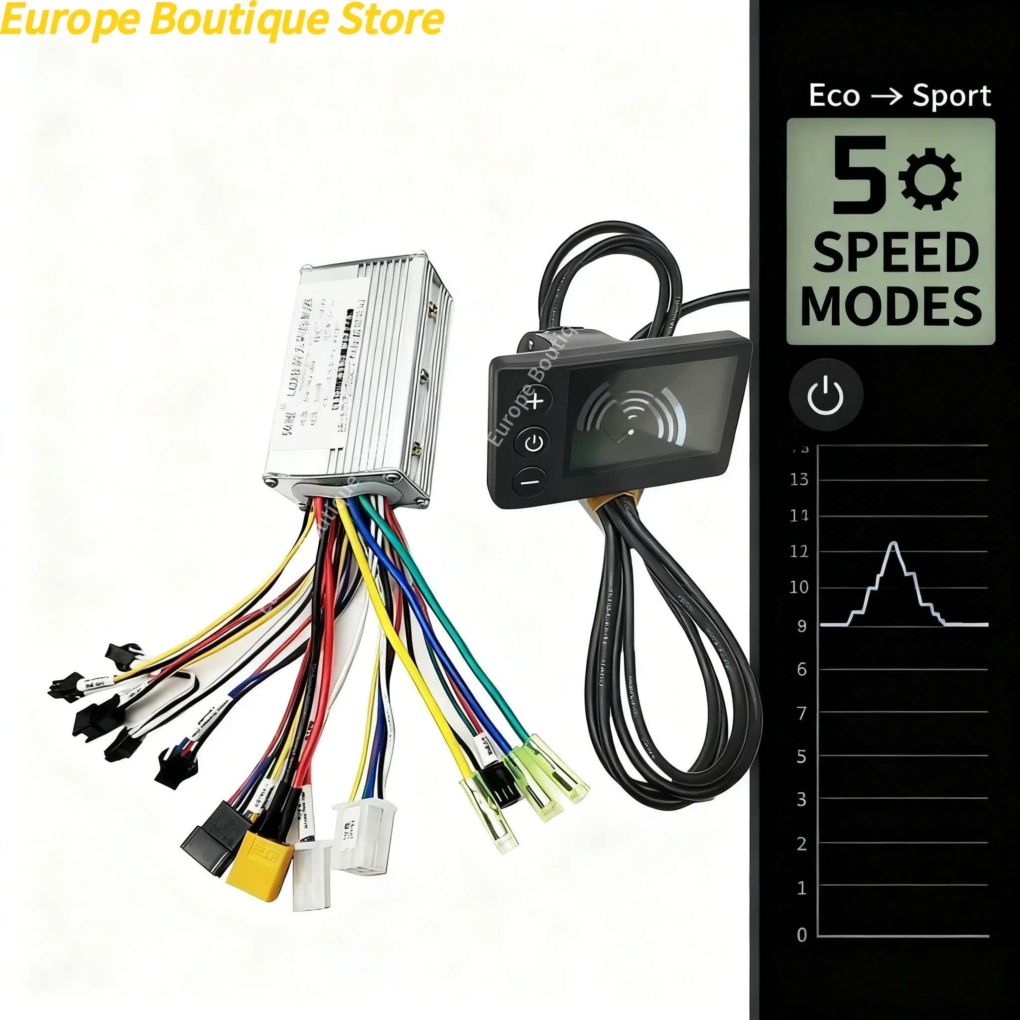 

24V 36V 48V 350W 250W MAX20A E-bike/Electric Scooter Brushless Controller S866 LCD Display for Electric Bike Bicycle