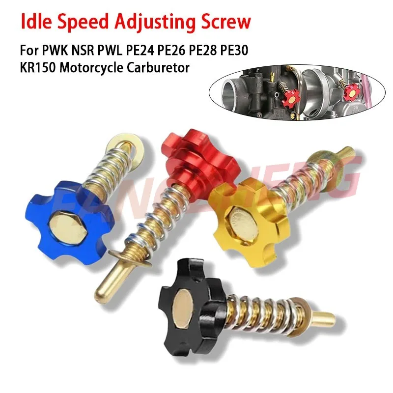 

Motorcycle Air Fuel Mixture Idle Speed Adjuster Screw kit For Carburetor 21-34MM PWK Idle Speed Screw Moto Engine Fuel Parts