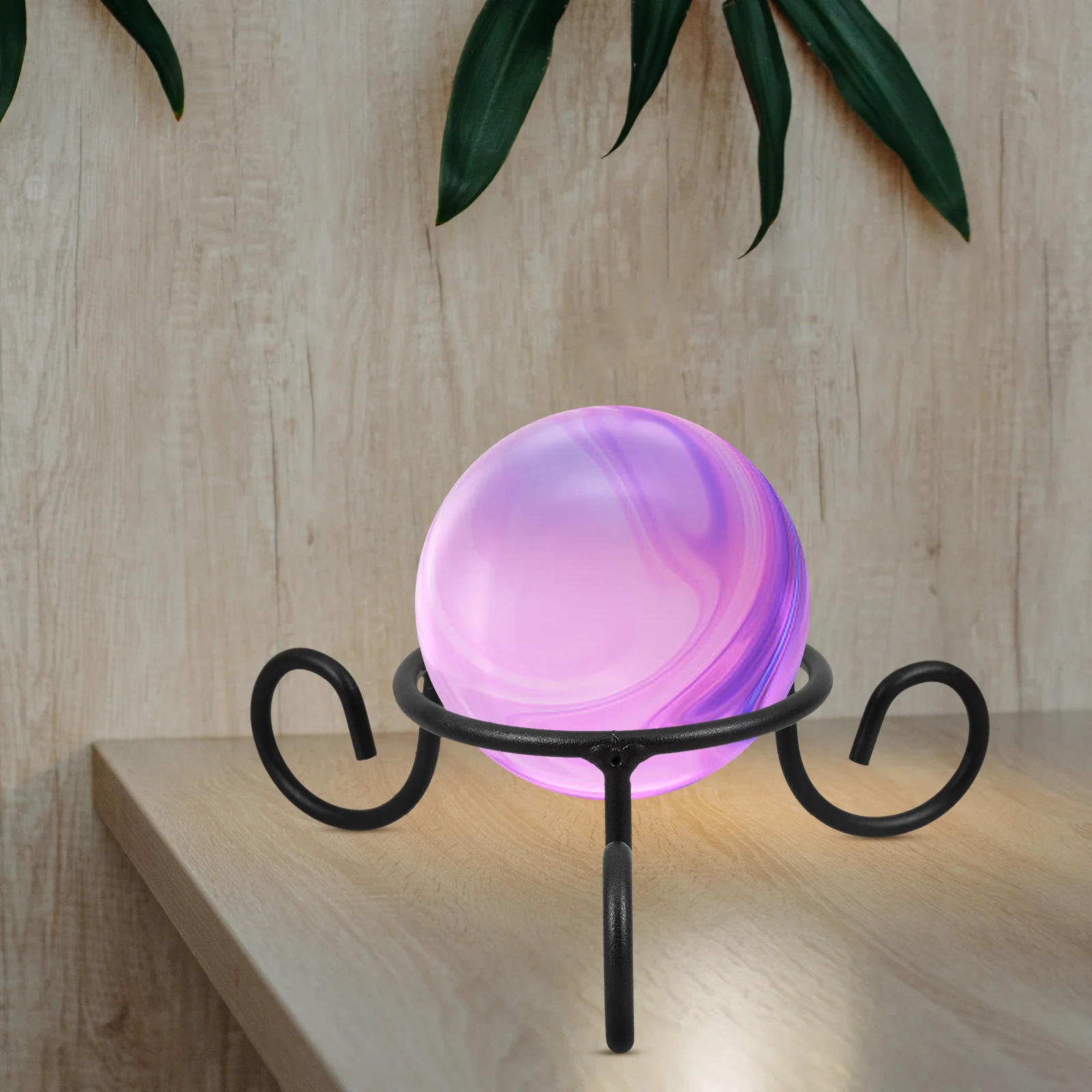 

1pcs Sturdy Iron Ball Stand For Gazing Globe Display Sphere Holder Wrought Metal Base Decor Rack Garden Outdoor Home Use