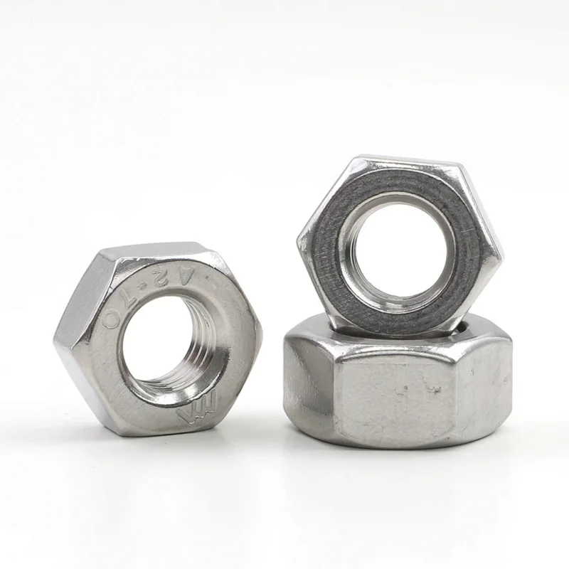 1-55pcs Metric Hex Nuts M2 M2.5 M3 M4 M5 M6 M8 Stainless Steel Carbon Steel Hexagon Nuts for Screw Bolt DIN934