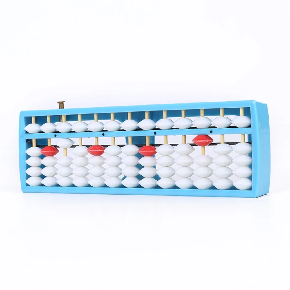Montessori Plastic Plastic Abacus Multicolor Rectangle Calculation Rack 13 Digits Counting Abacus Intelligence Development