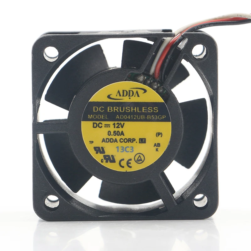 New original ADDA  Three-wire 5V 24V 48V DC 12V 0.5A AC EC 4028 40X40X28MM 4CM server Cabinet chassis AD0412UB-B53GP cooling fan