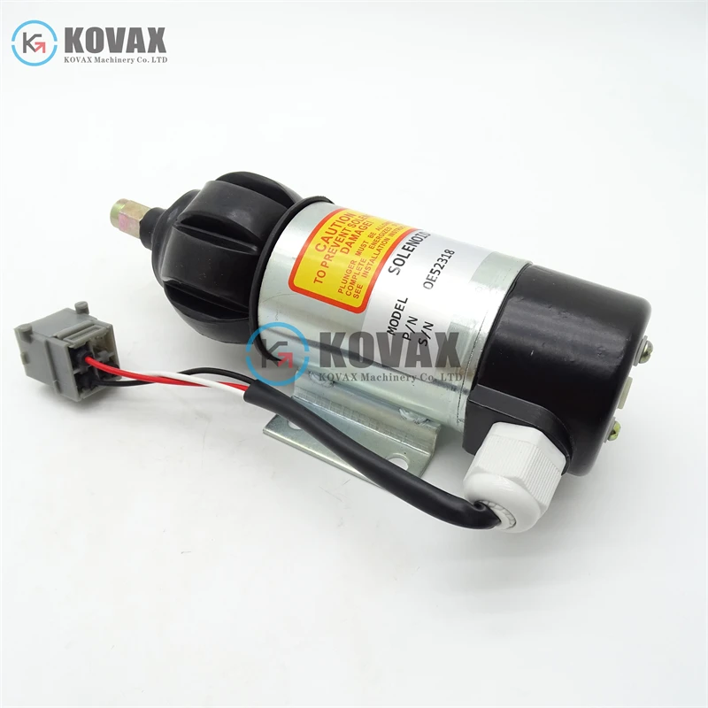 

OE52318 Engine fuel shut-off solenoid valve For 872825 873754 1830592 872458 881969 Engine Excavator Parts