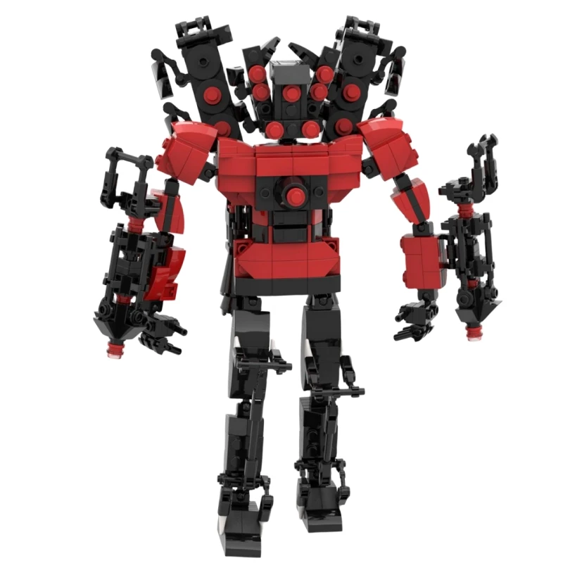 Revenge Titan Audio Magnet Skibidi New Series Toilet Man Drill Male traffic Light Battle-Axe Building Blocks Set Toys For Boys