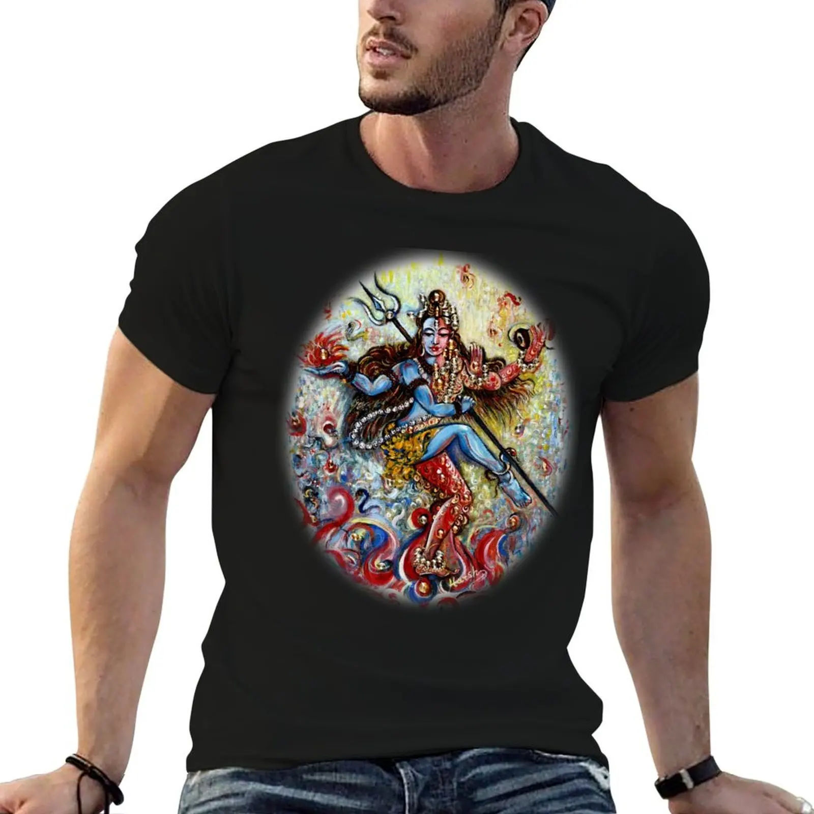 

Shiv Shakti T-Shirt t shirt men 100% cotton luxury brand cotton t shirts man 100% man t shirts cotton T-shirt