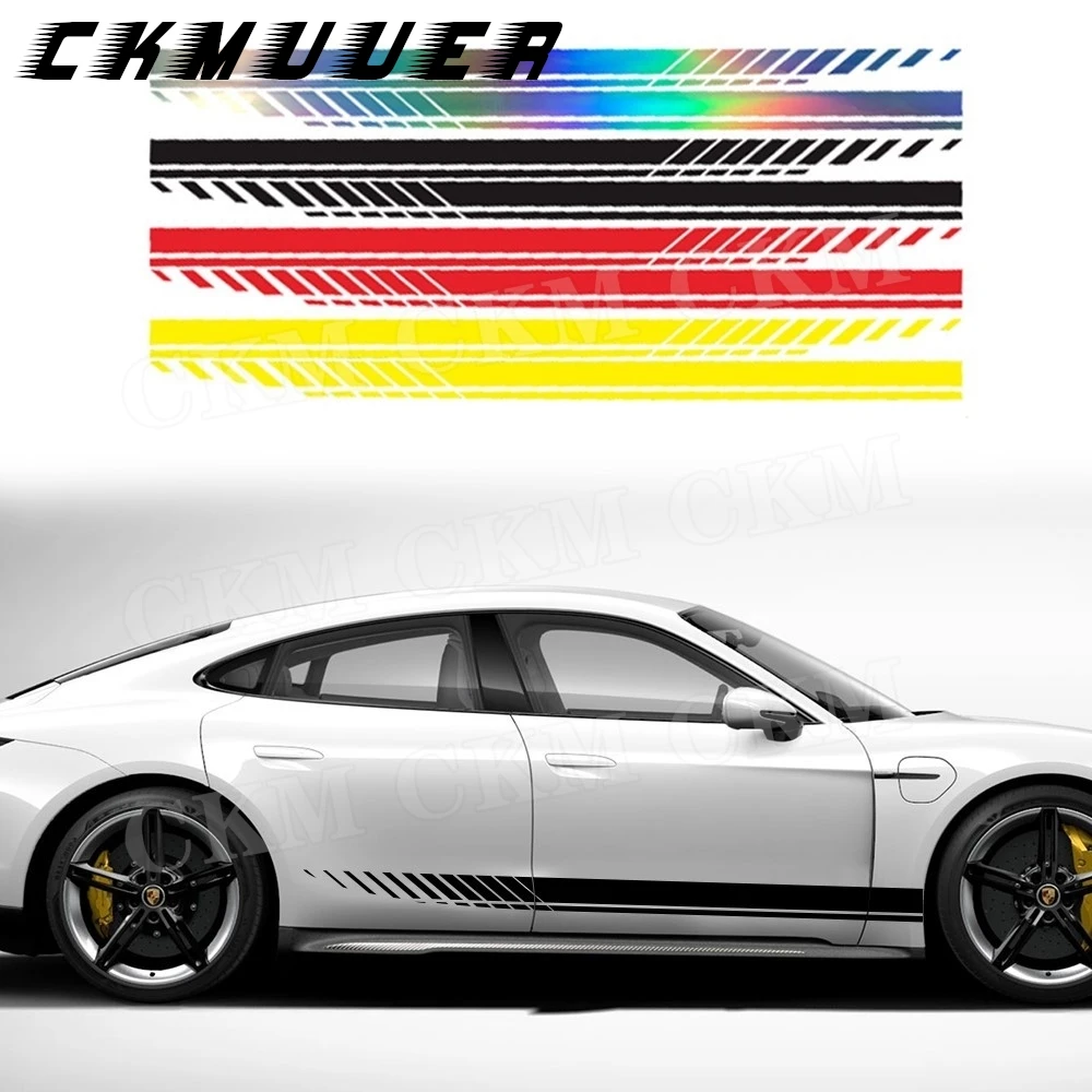 

Door Car Sticker Sport Strips Stickers Auto Modified Body Sticker Side Skirt Decals Decoration Car Accessories Decoration